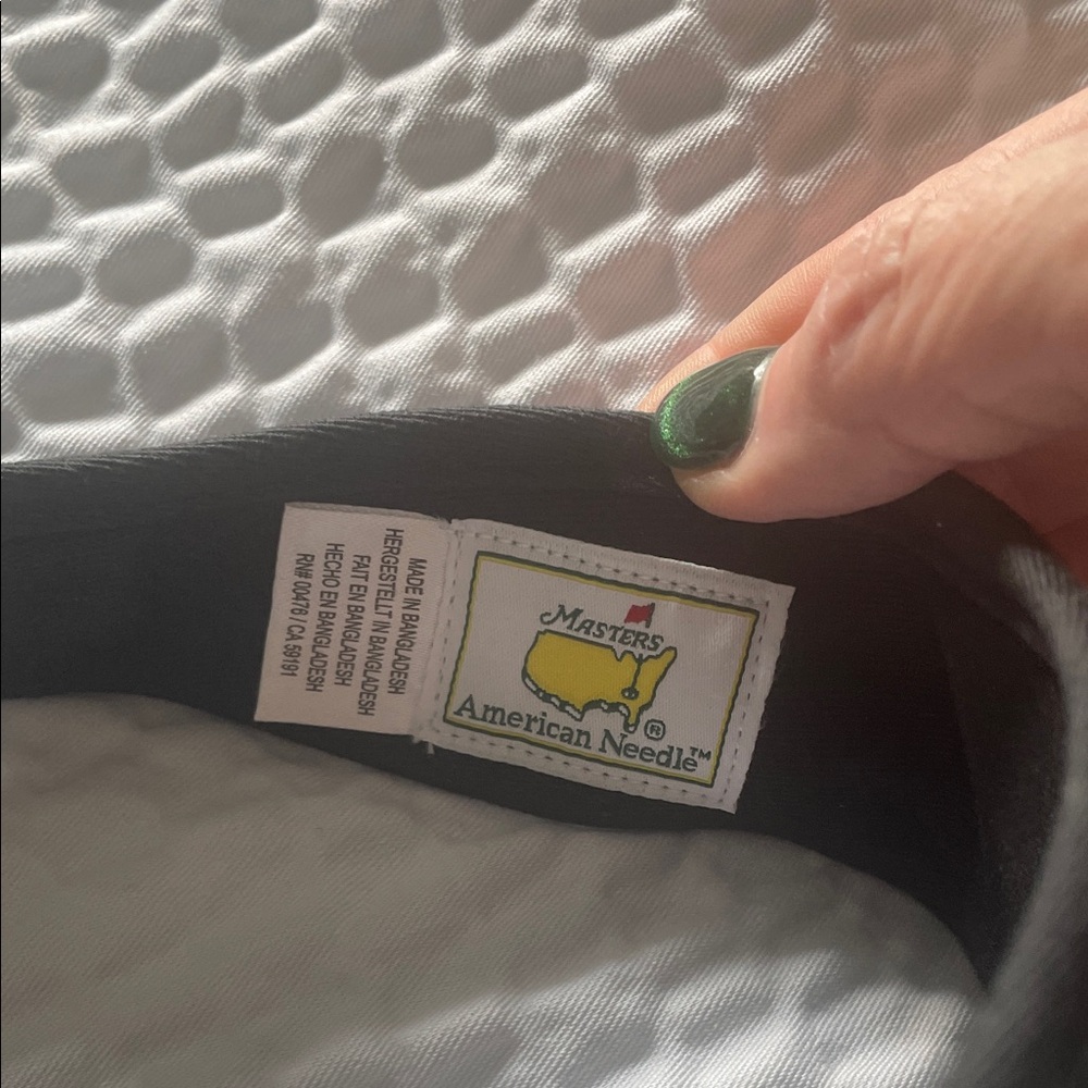 American Needle Black Visor with Masters Logo - Picture 2 of 5